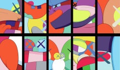 « No Reply » (Collection complète) Sérigraphies Pop Art de KAWS