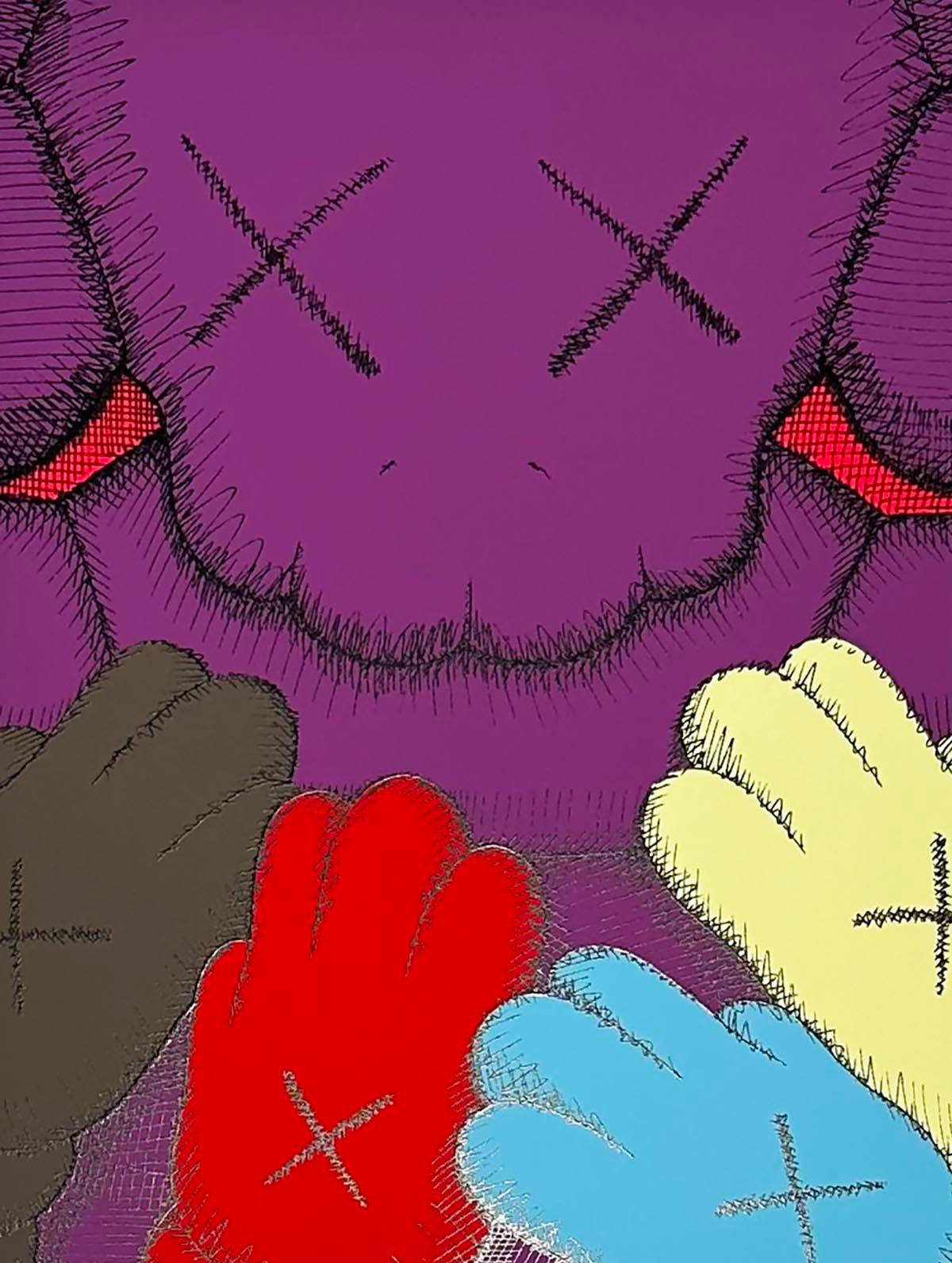 Artist: KAWS
Medium: Screenprint on Saunders Waterford 425gm HP hi-white
Title: URGE 8
Portfolio: URGE
Year: 2020
Edition: 173/250
Image Size: 11 1/2" x 8 1/2"
Sheet Size: 17" x 12 1/2"
Frame Size: 21 1/4" x 17"
Signed: Signed and numbered in pencil