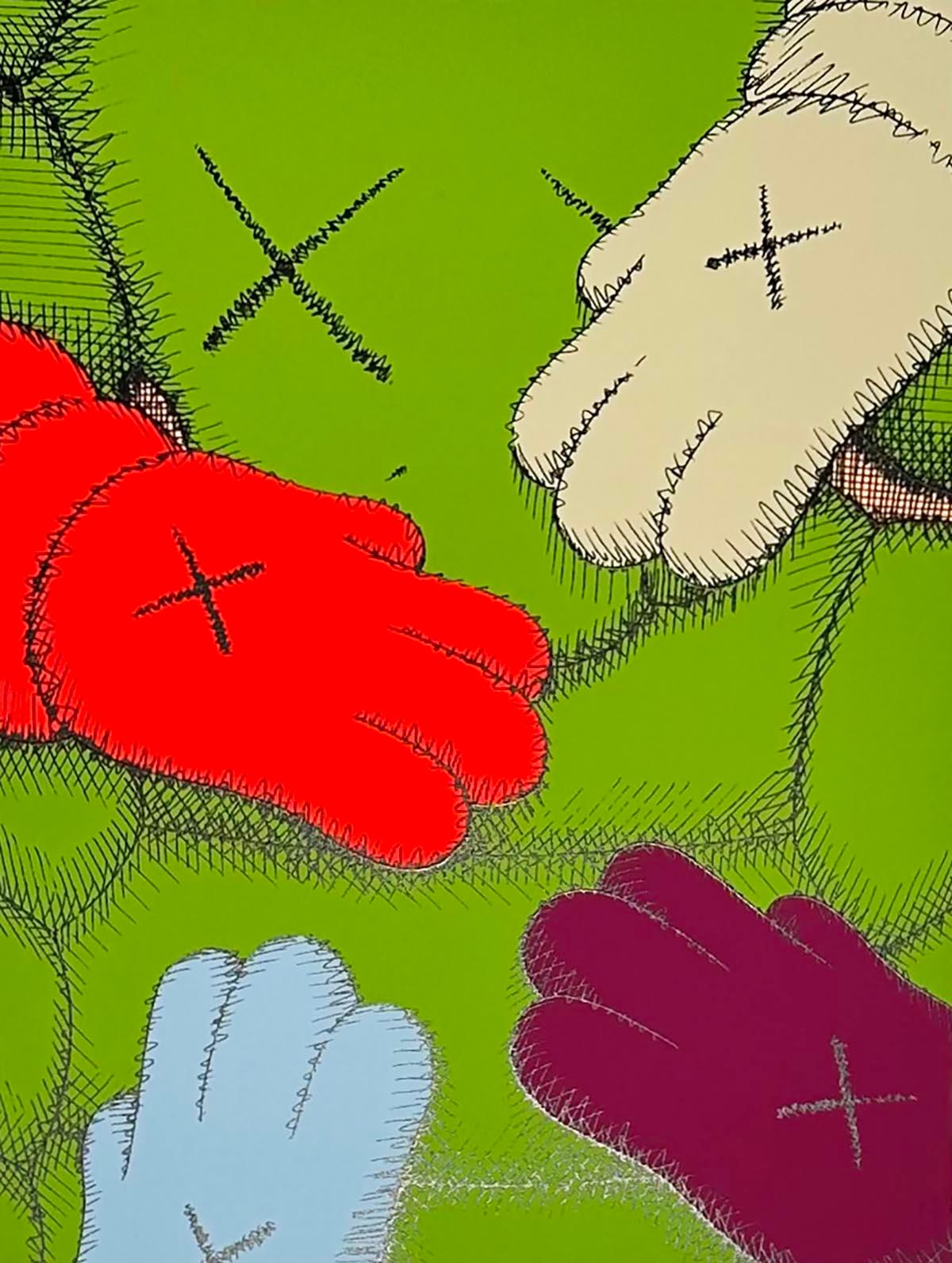 Original KAWS Signierter Siebdruck, 2020, URGE 9