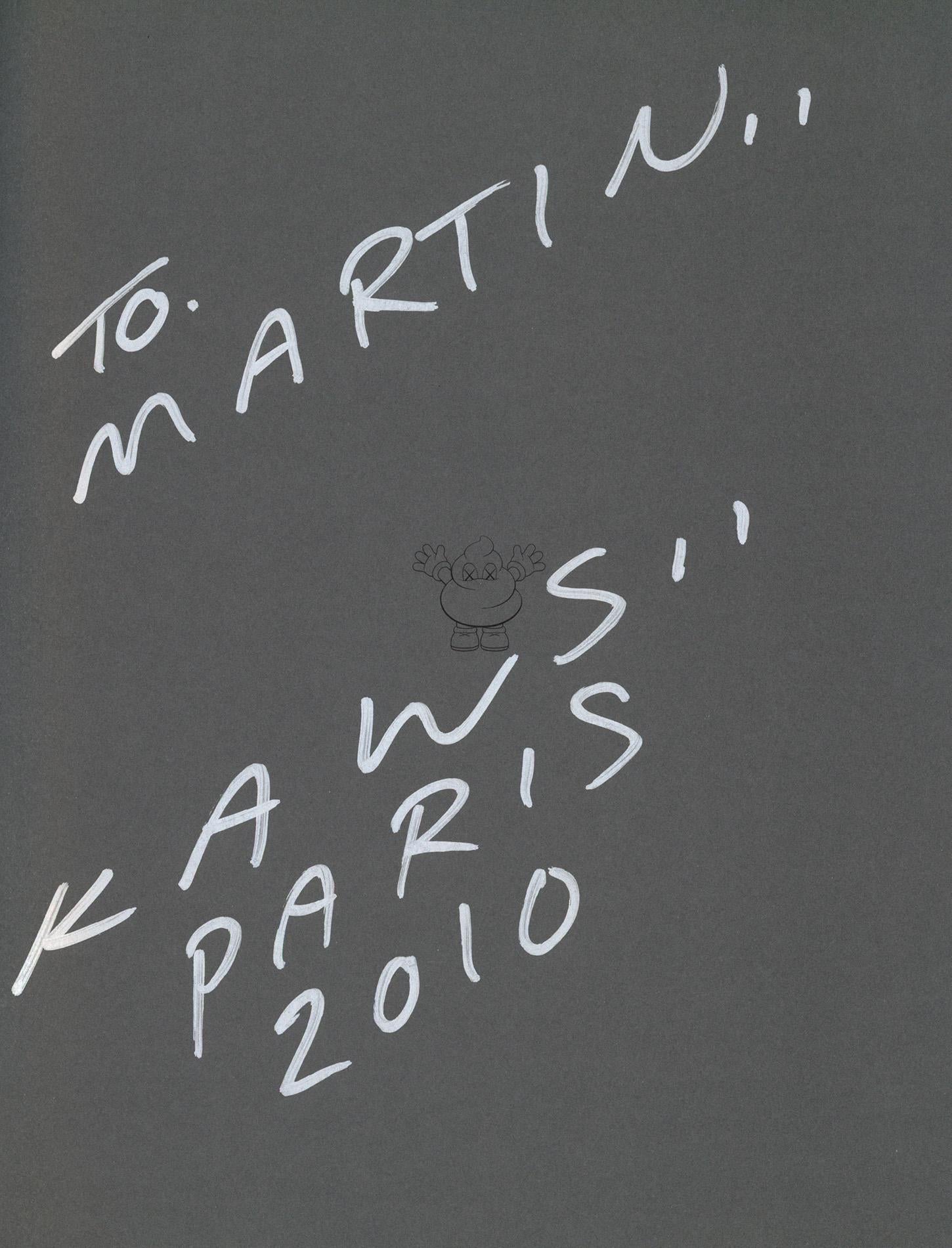 Signiertes KAWS Künstlerbuch 2010 (KAWS Colette Rizzoli Blaues Einband) im Angebot 1