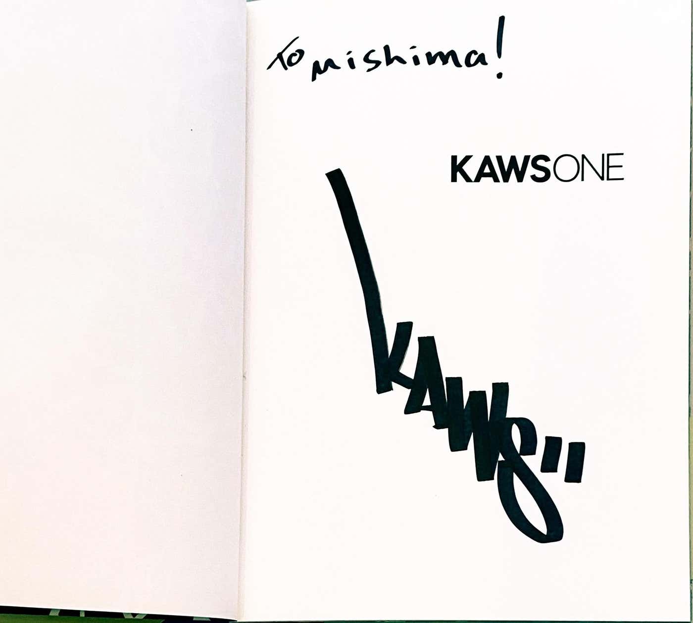 KAWS Signed KAWS ONE monograph (signed KAWS Tokyo 2001) For Sale at