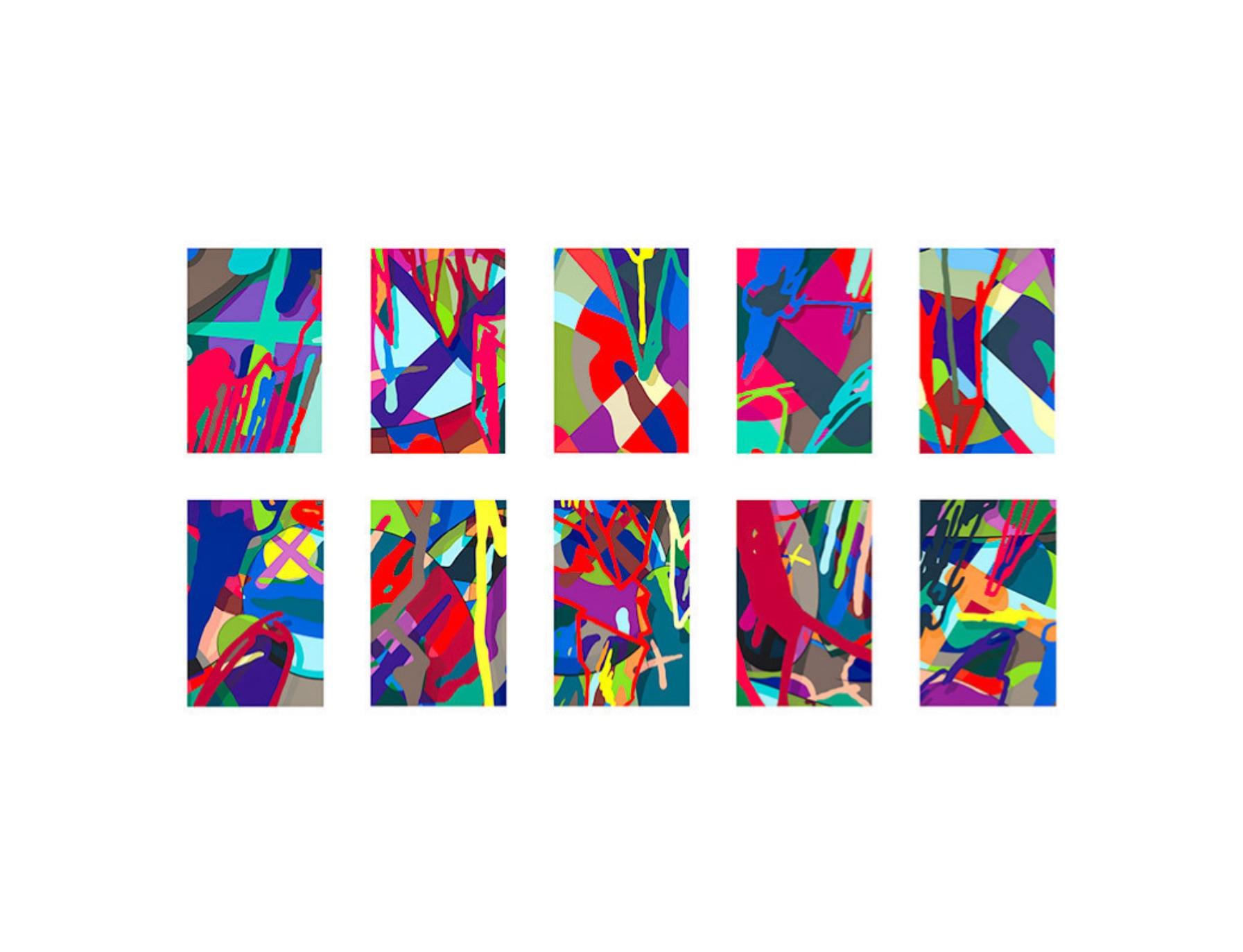 KAWS Abstract Print - Tension Portfolio