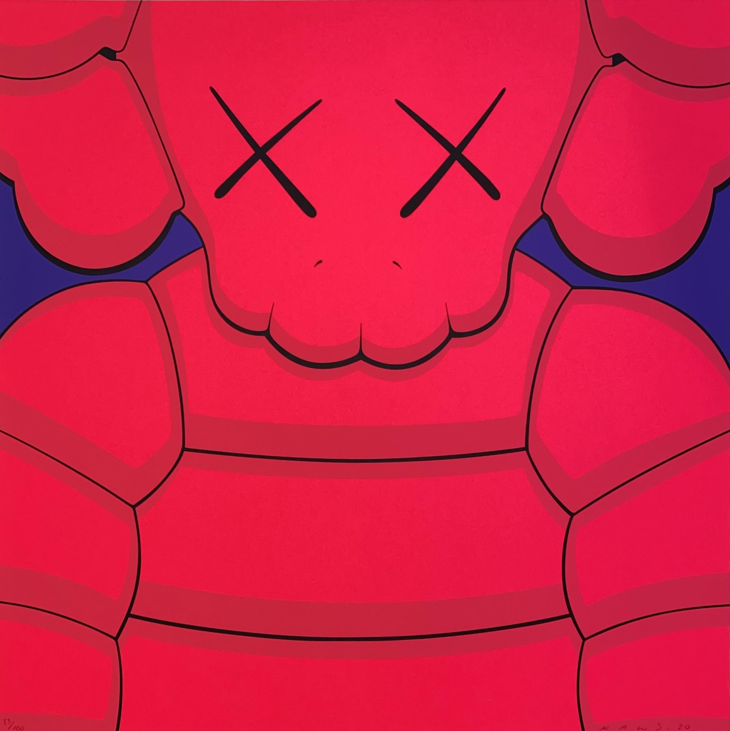 KAWS Abstract Print - What Party (Pink)