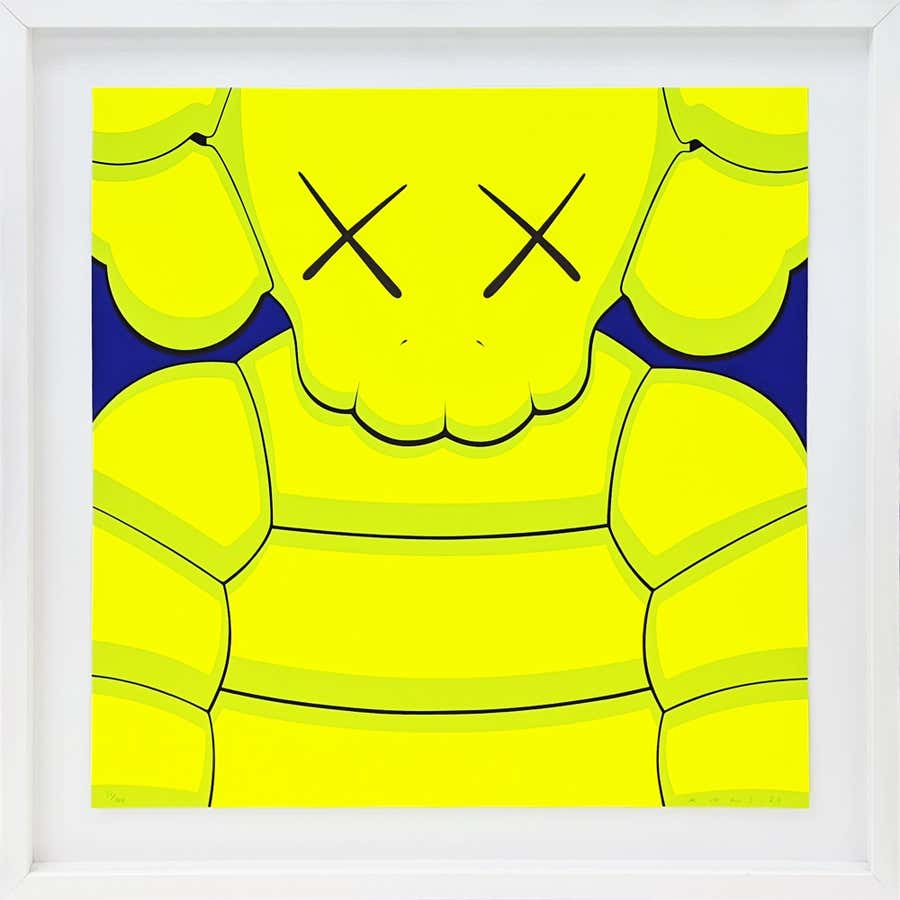 What Party (Yellow) Screen Print, KAWS, Signed, 2020, Edition 51/100