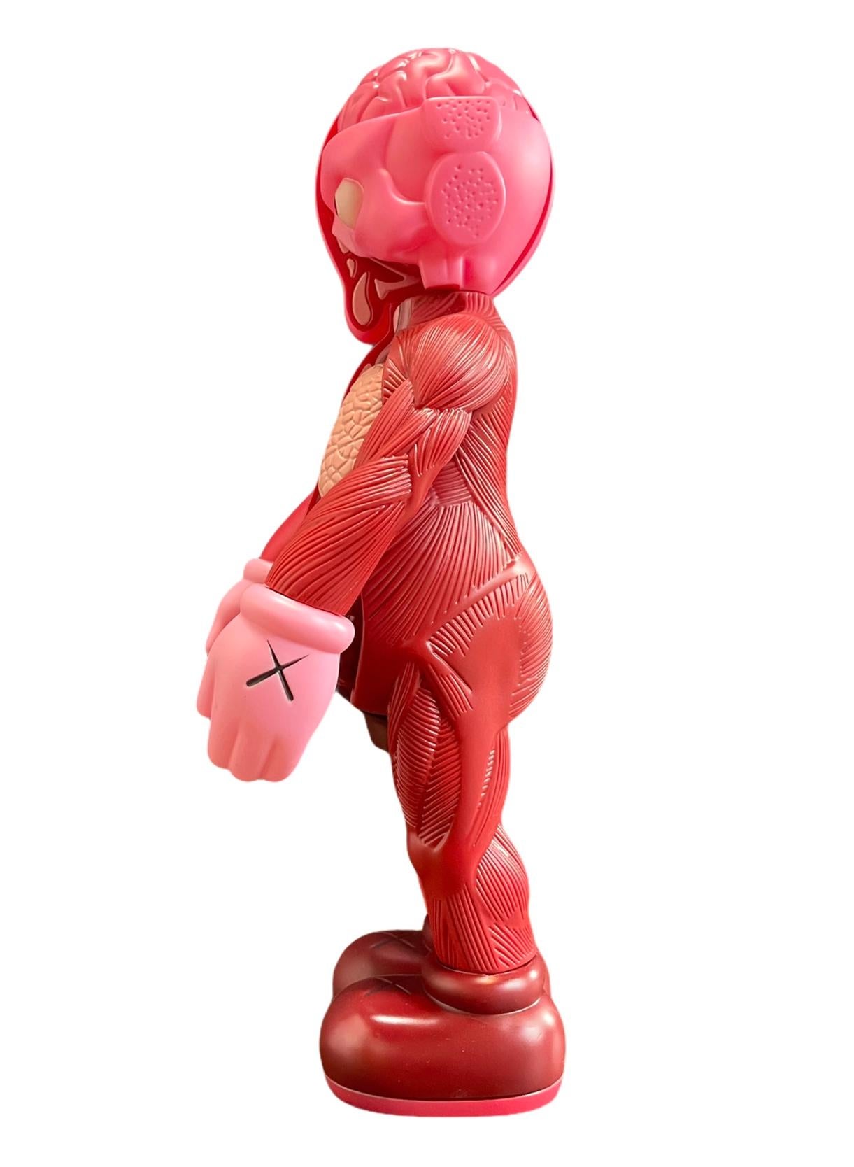 KAWS Red Blush Companion, 2016:
New. Published by Medicom Japan in conjunction with the exhibition, KAWS: Where The End Starts at the Modern Art Museum of Fort Worth. ThIs figurine has since sold out.

Kaws, otherwise known as Brian Donnelley,