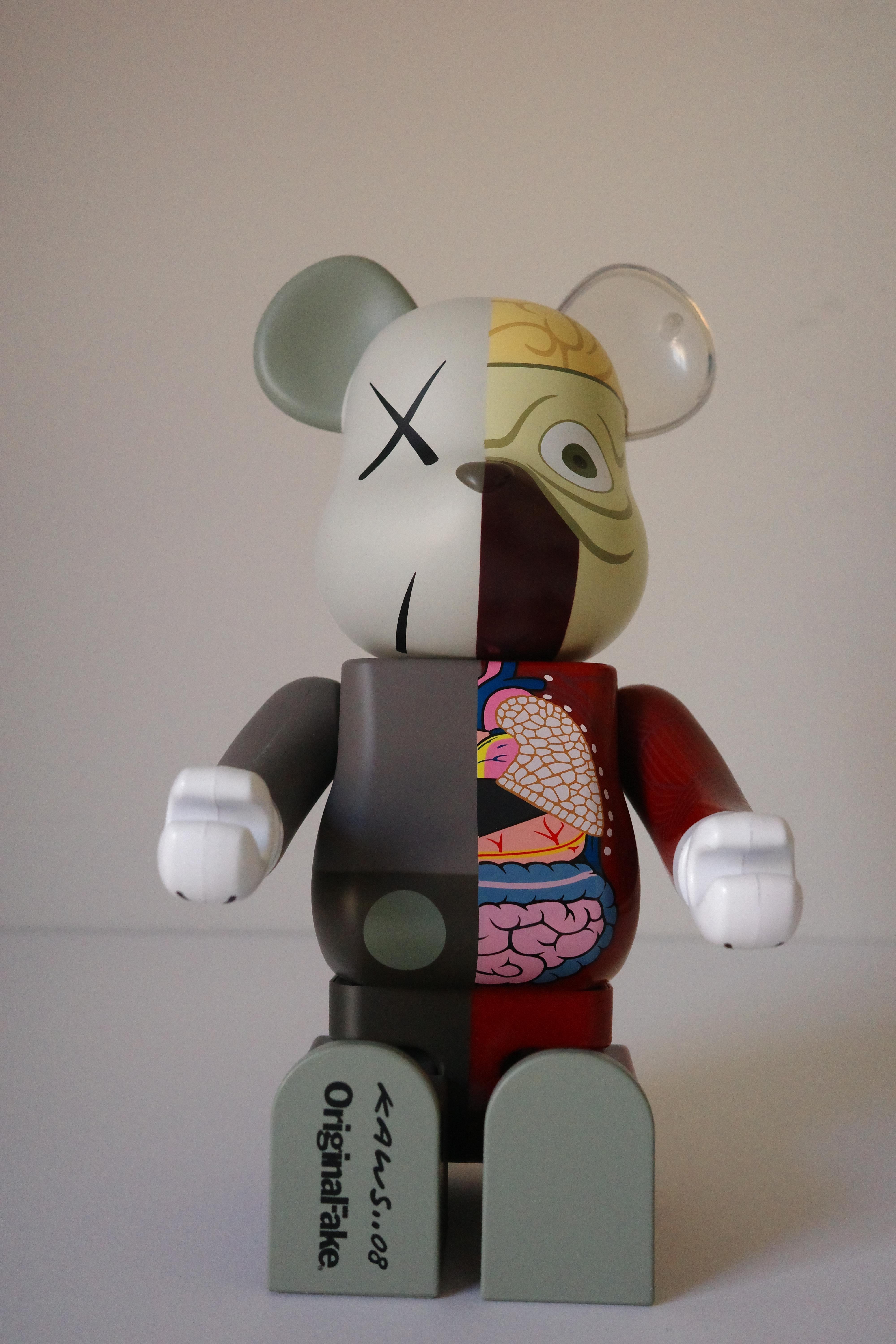KAWS X Be@rbrick Dissected 400 % (rouge) en vente 1