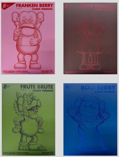 Cereal Monsters, Complete Set of 4 Painted Vinyl Sculptures, New in Boxes