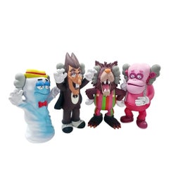 Cereal Monsters, Complete Set of 4 Painted Vinyl Sculptures, New in Boxes