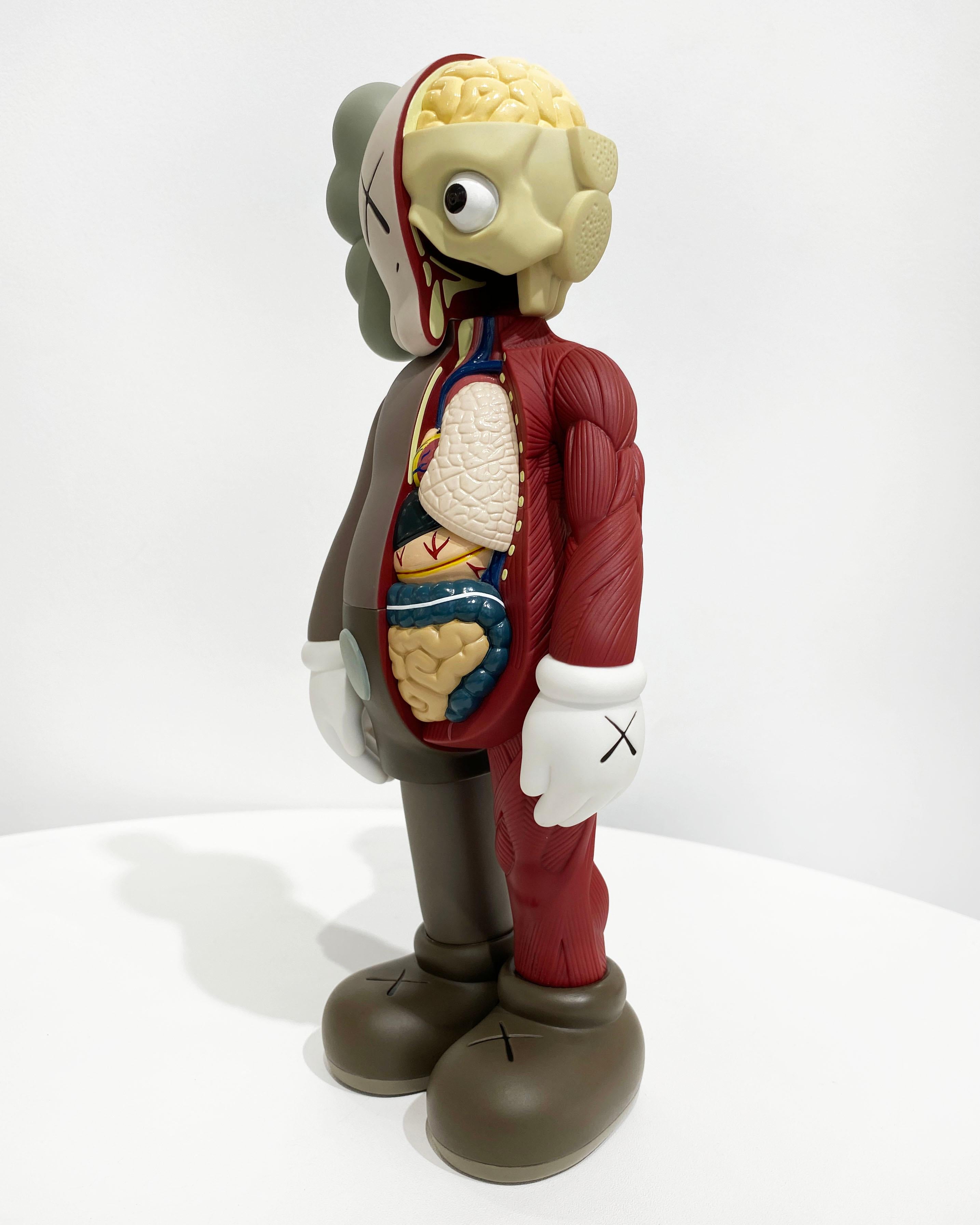Companion Flayed (Brown) - Contemporary Sculpture by KAWS