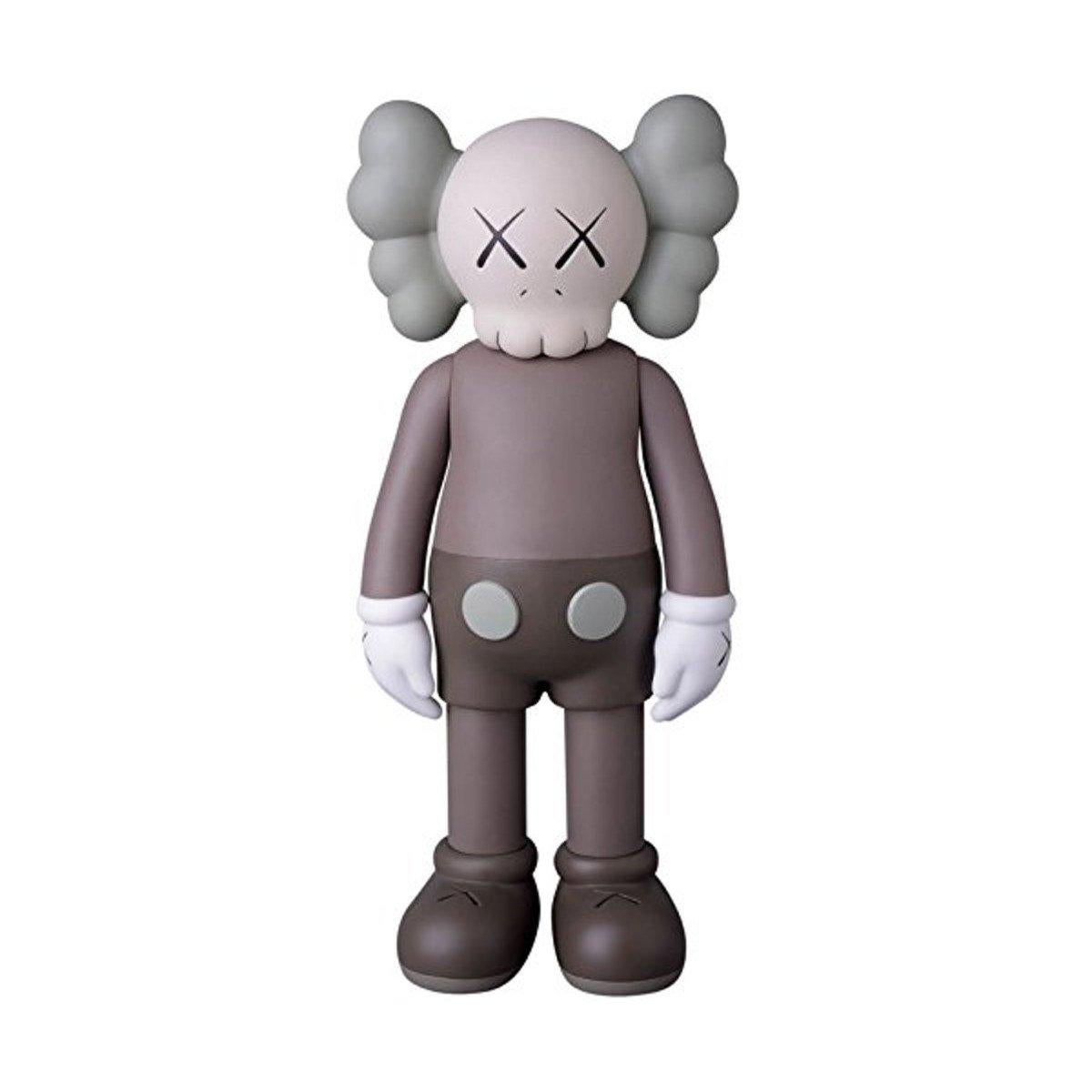 Companion Open Edition Vinyl Figure Pair, Flayed and Regular (Brown) - Sculpture by KAWS