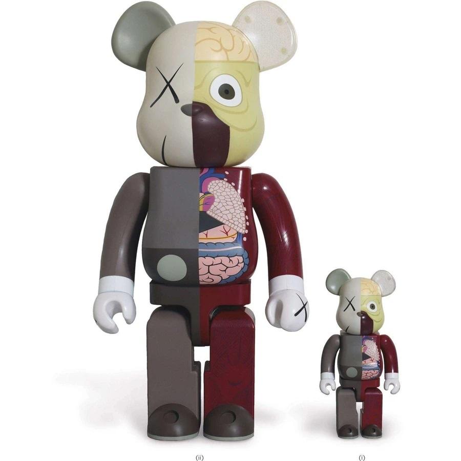 Dissected Companion Bearbrick set (Red) 400% & 100%