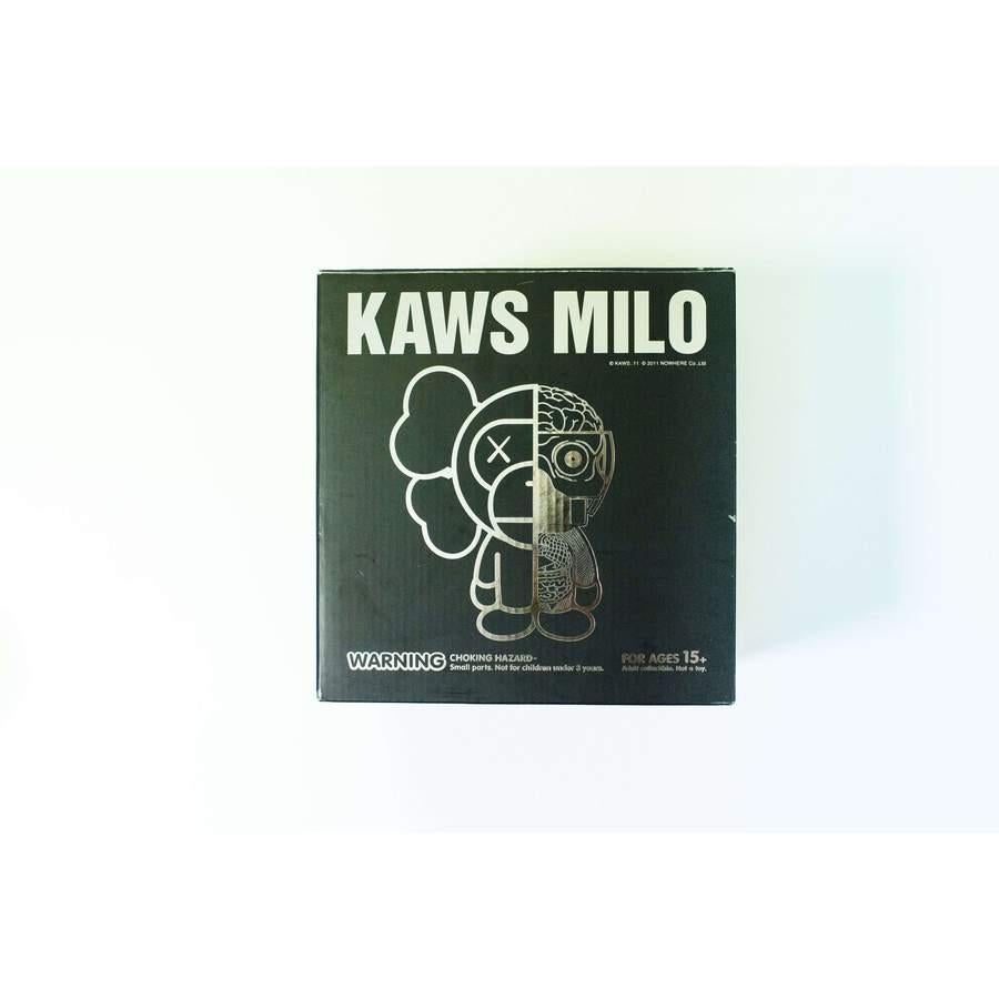 Dissected Milo (Black) - Gray Figurative Sculpture by KAWS