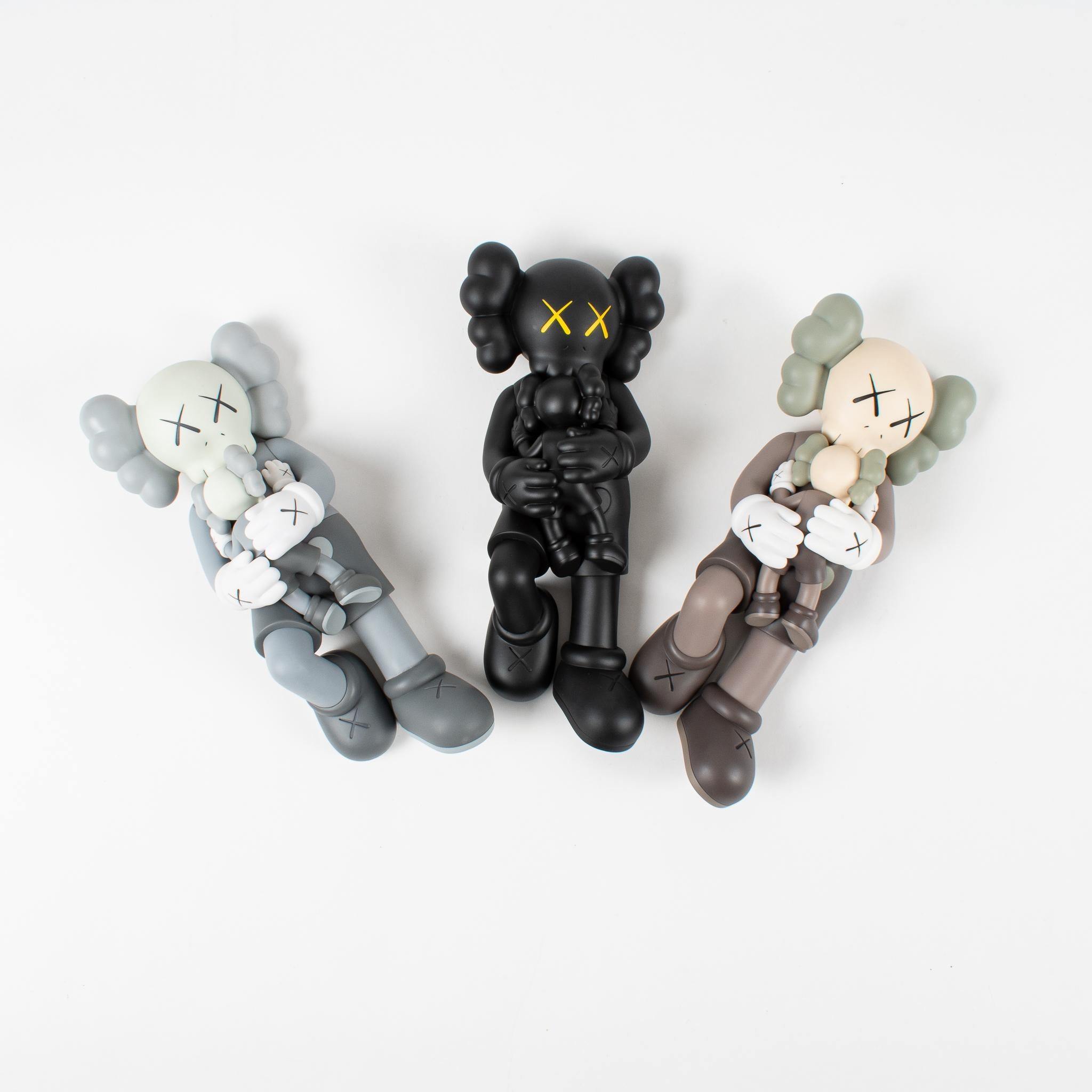 Holiday Singapore (Black, Grey and Brown) - Sculpture by KAWS