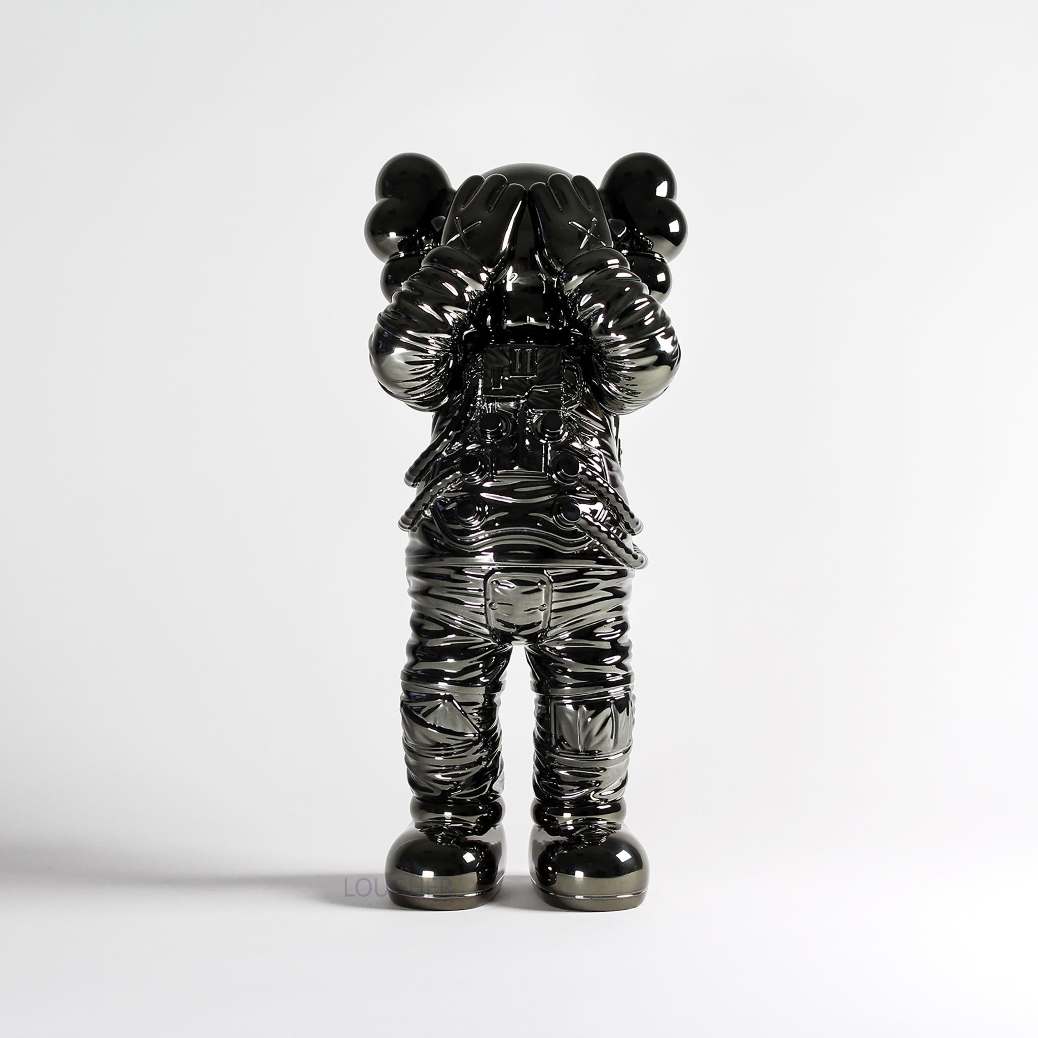KAWS Figurative Sculpture - Holiday Space (Black)