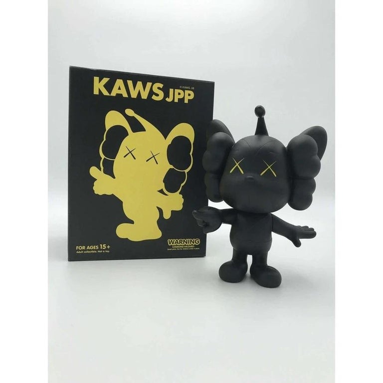 JPP (Black) - Sculpture by KAWS