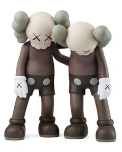 KAWS Along The Way marron (KAWS marron compagnon Along The Way) 