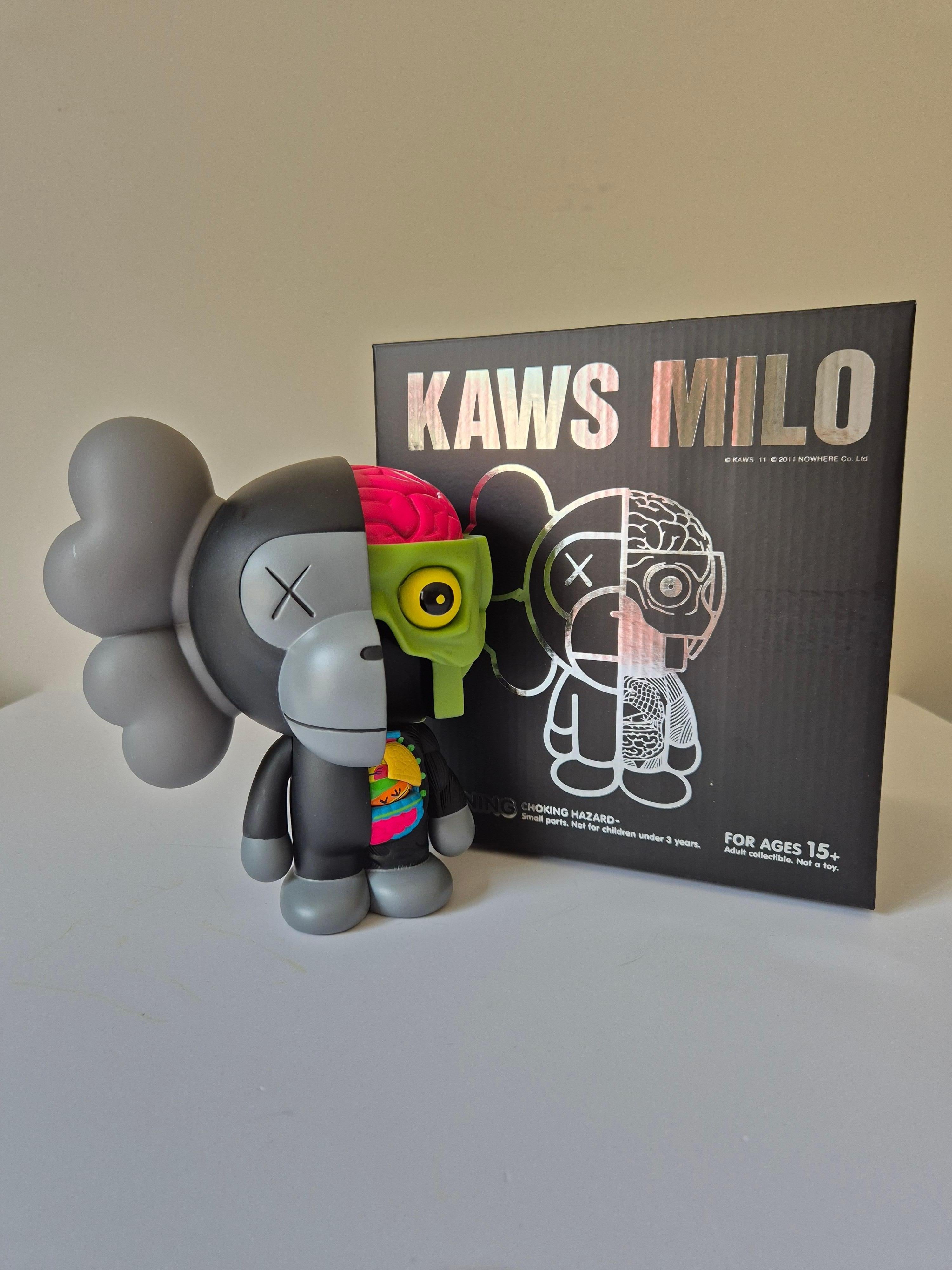 KAWS BAPE Milo disséqué (Noir) en vente 4