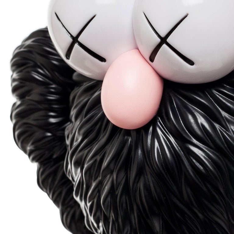 KAWS Black BFF new, unopened in its original packaging. 
A well-received work and variation of Kaws' large scale BFF sculpture is in Los Angeles's Playa Vista neighborhood. Completely sold out.

Medium: Vinyl & Cast Resin 
Published by Medicom