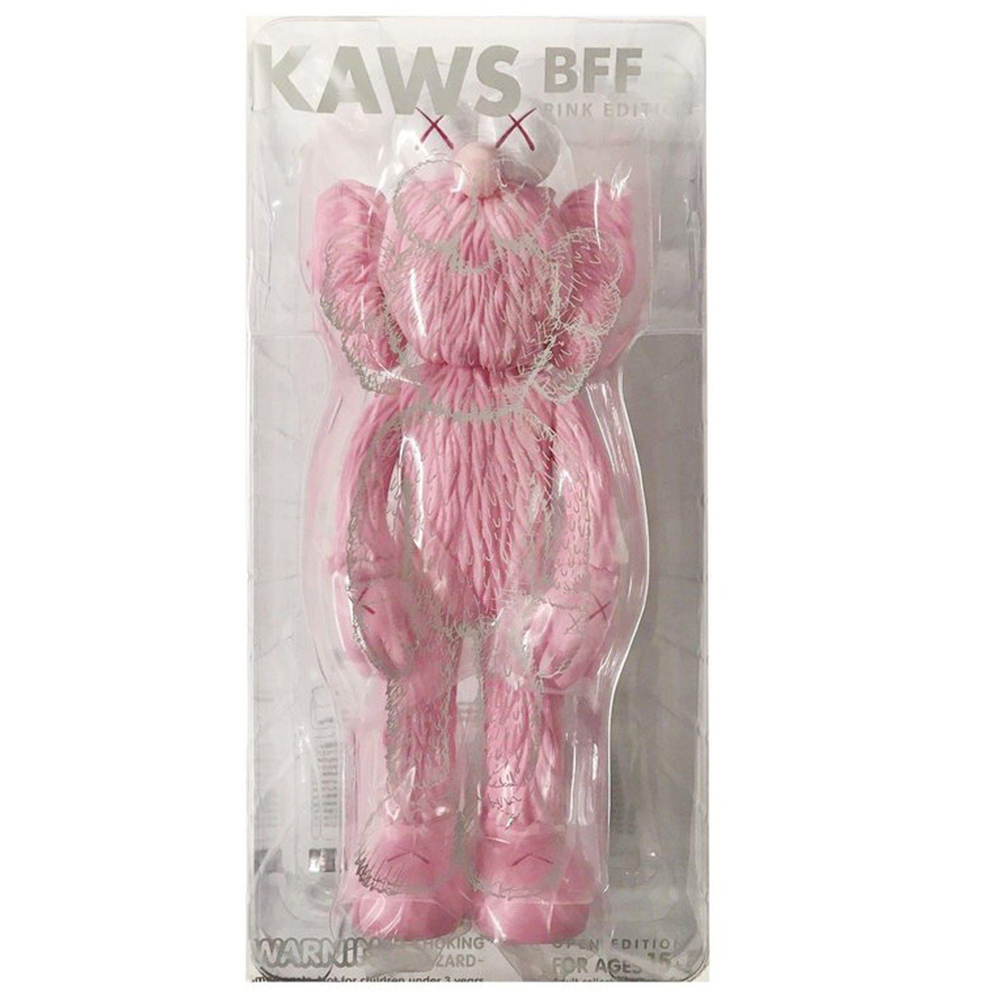 KAWS: BFF (Pink) - Original Vinyl Sculpture, Street art, Pop Art. MOMA 1