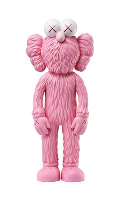 KAWS : BFF (Pink) - Sculpture originale en vinyle, Street art, Pop Art. MOMA
