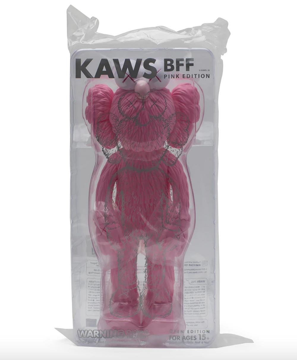 KAWS – BFF – Rosa Version – brandneu im Angebot 1