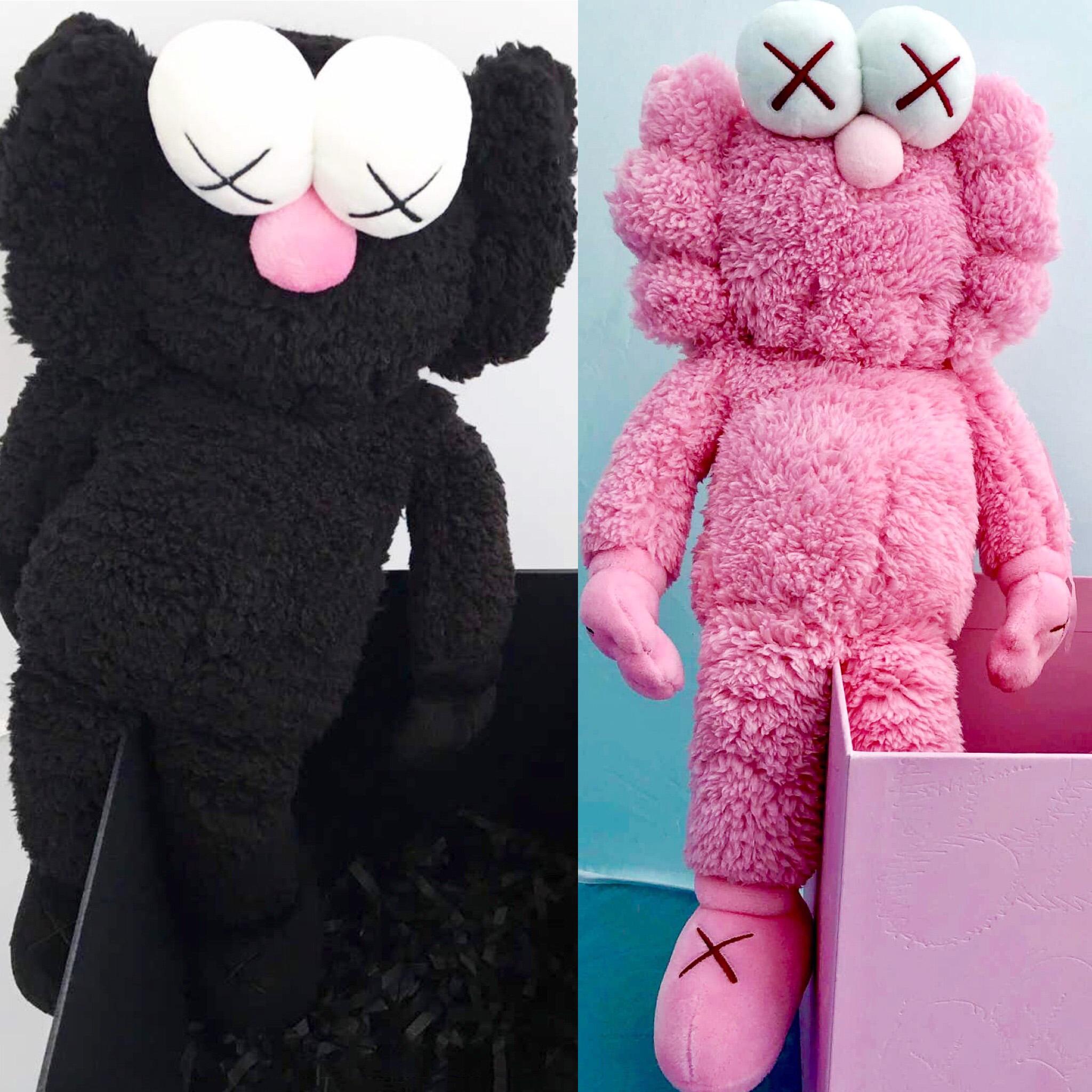 kaws black plush