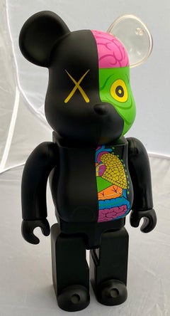 KAWS Black Dissected 400% Bearbrick Companion (KAWS black dissected Be@rbrick)