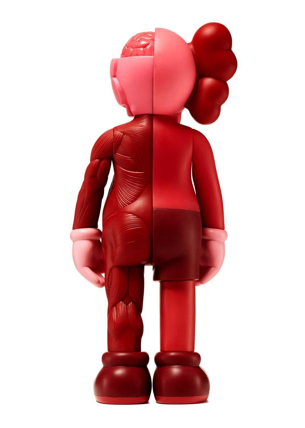 KAWS Red Blush Companion 2016 (KAWS Flayed): New and sealed in its original packaging. Published by Medicom Japan in conjunction with the exhibition, KAWS: Where The End Starts at the Modern Art Museum of Fort Worth. ThIs figurine has since well