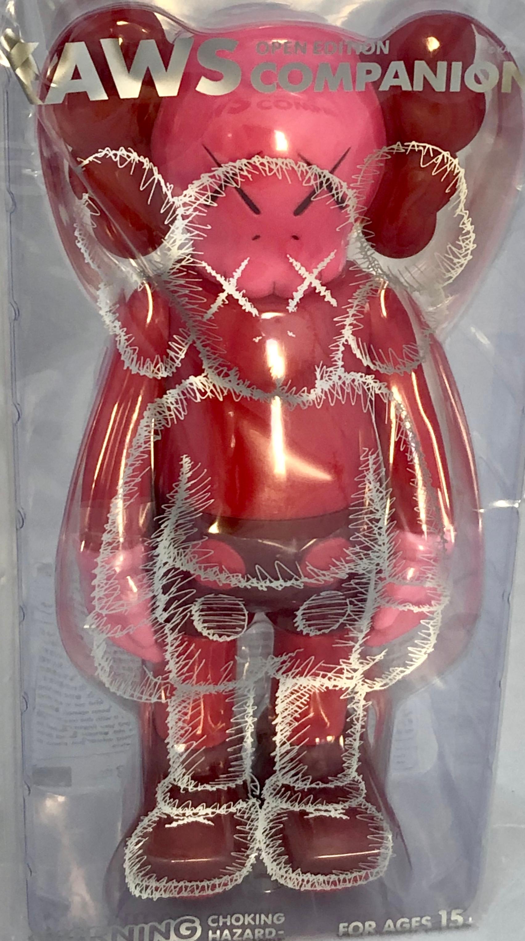 KAWS Red Blush Companion. New and sealed in its original packaging. Published by Medicom Japan in conjunction with the exhibition, KAWS: Where The End Starts at the Modern Art Museum of Fort Worth. ThIs figurine has since sold out. 

Medium: