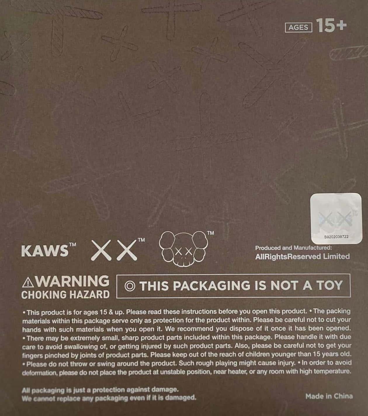 KAWS brown Companion 2016 & KAWS SEPARATED brown (set of 2 works) 6
