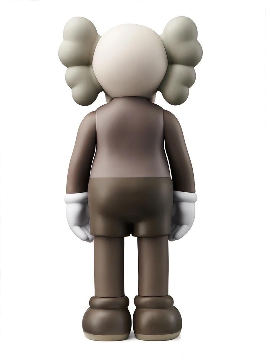 KAWS Brown Companion, 2016 & KAWS SEPARATED brown 2021, set of two individual works:

This set features KAWS classic figurative sculpture, KAWS Companion, which was published by Medicom Japan in conjunction with the exhibition, KAWS: Where The End
