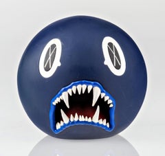 KAWS - Cat Teeth Bank Limited Edition painted cast vinyl sculpture +original box