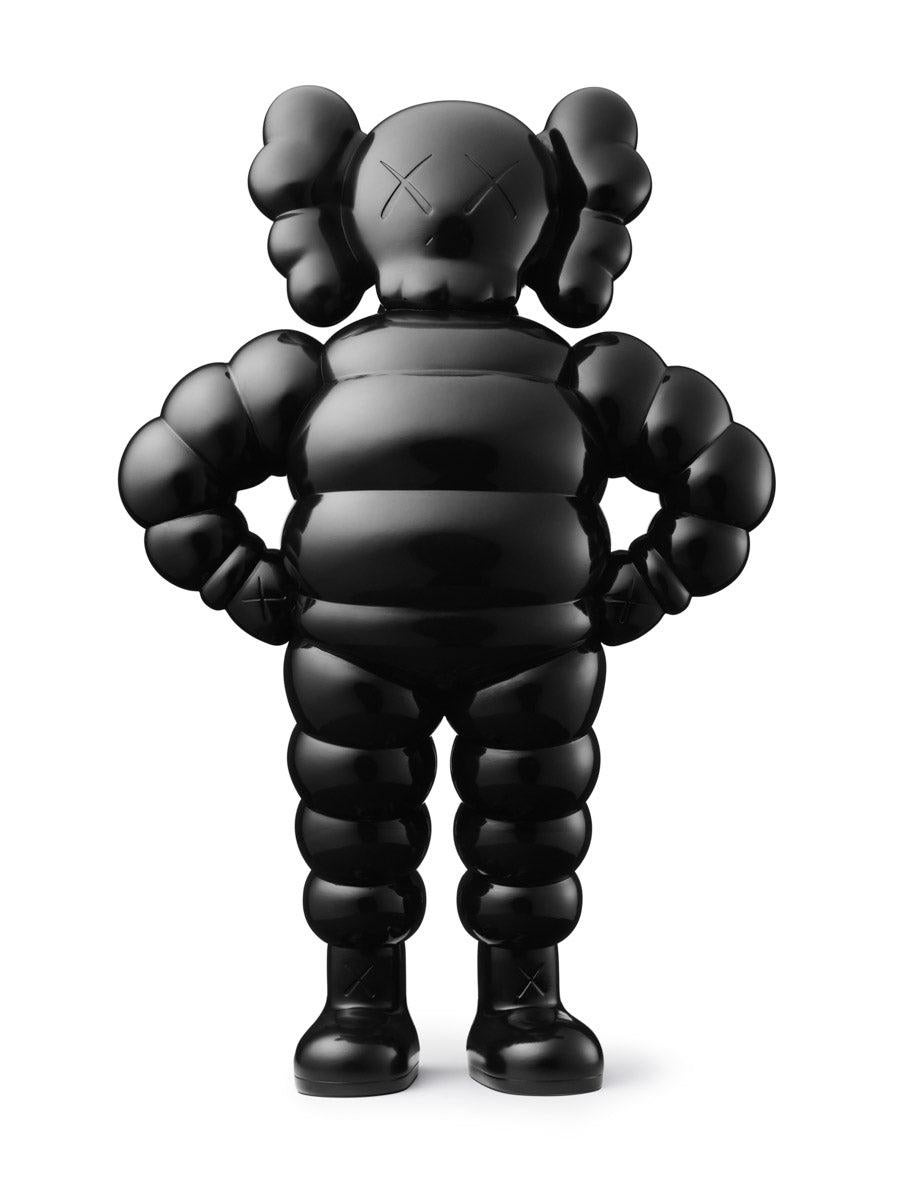 KAWS CHUM Companion 2022 (black):
Published by KAWS to commemorate the 20th anniversary of his famed KAWS’ Chum character; "I can remember clearly packing and shipping the first CHUM release from my apartment in Brooklyn twenty years ago" states the