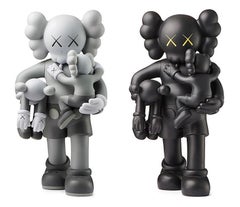 KAWS - Clean Slate - Set of 2 - Grey and Black Version - brand new