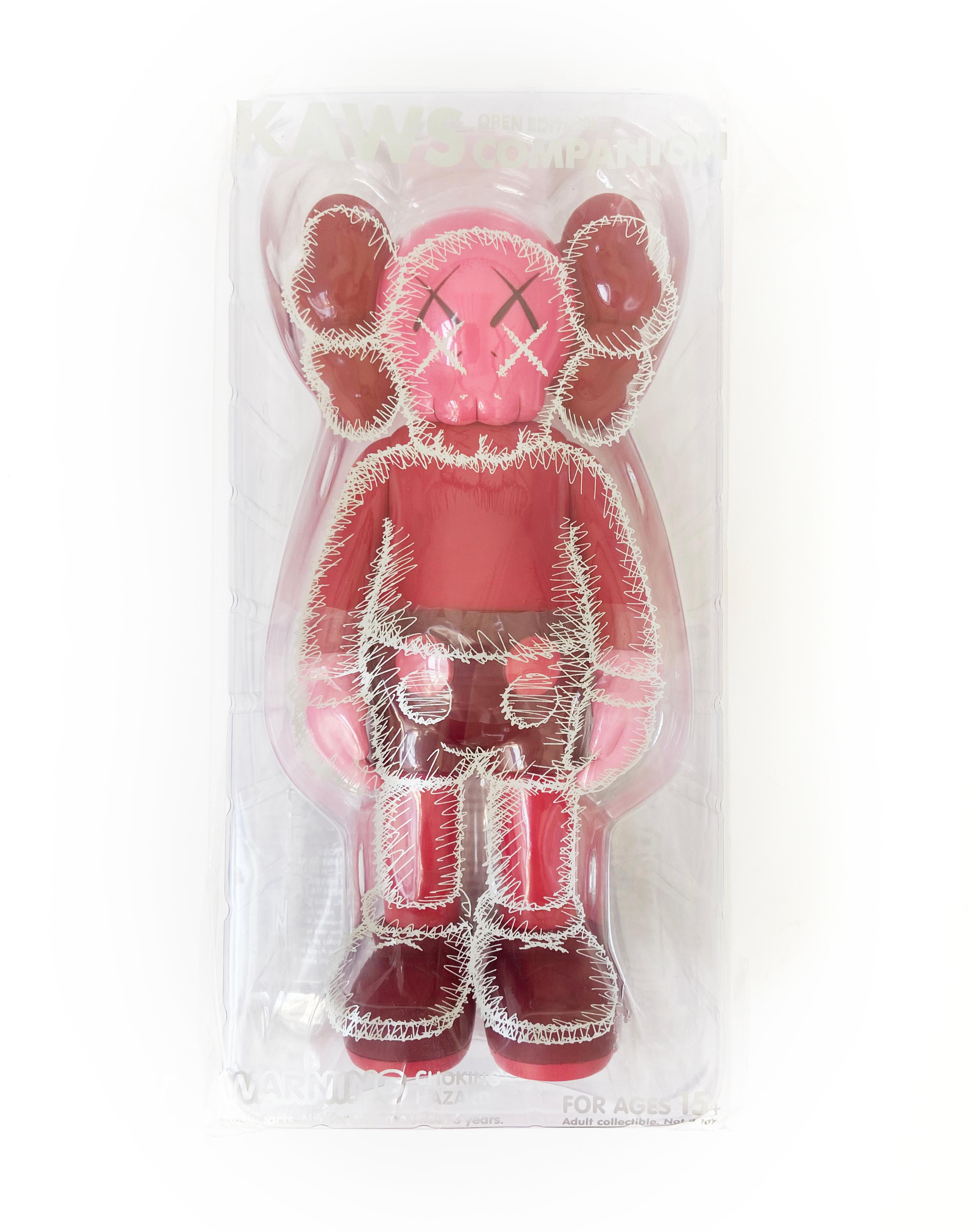 KAWS Red Blush Companion. New and sealed in its original packaging. Published by Medicom Japan in conjunction with the exhibition, KAWS: Where The End Starts at the Modern Art Museum of Fort Worth. ThIs figurine has since sold out. 

Medium: Vinyl