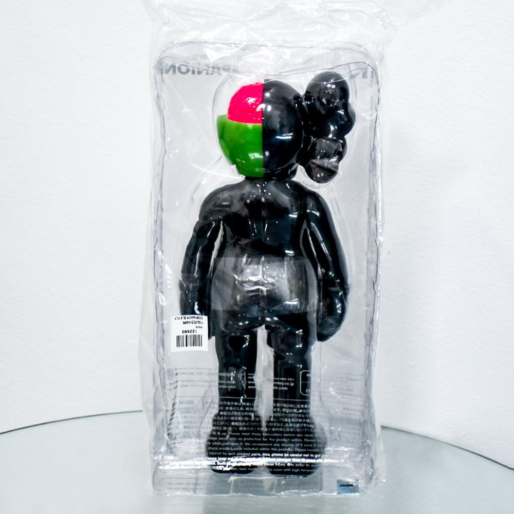 Ultra vibrant KAWS Companion Black Flayed edition.
Open Edition released in 2016.
Stamped Kaws signature on bottom of foot with “Kaws…2016”.
Made by Medicom Toy.
Comes in original sealed package as issued.


Certificate of Authenticity issued by our