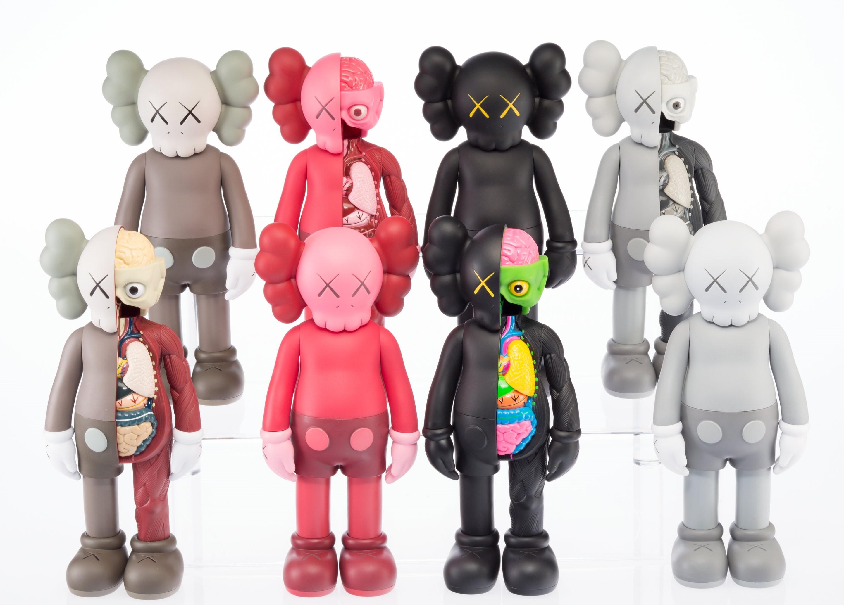 KAWS Companion Flayed & Companion Editions Vinyl Figure Complete Set of 8 Sealed For Sale 2