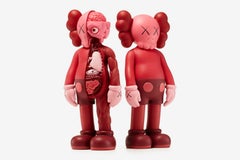 KAWS Companion Flayed Edition & Companion Edition Vinyl Figure Blush Set Sealed