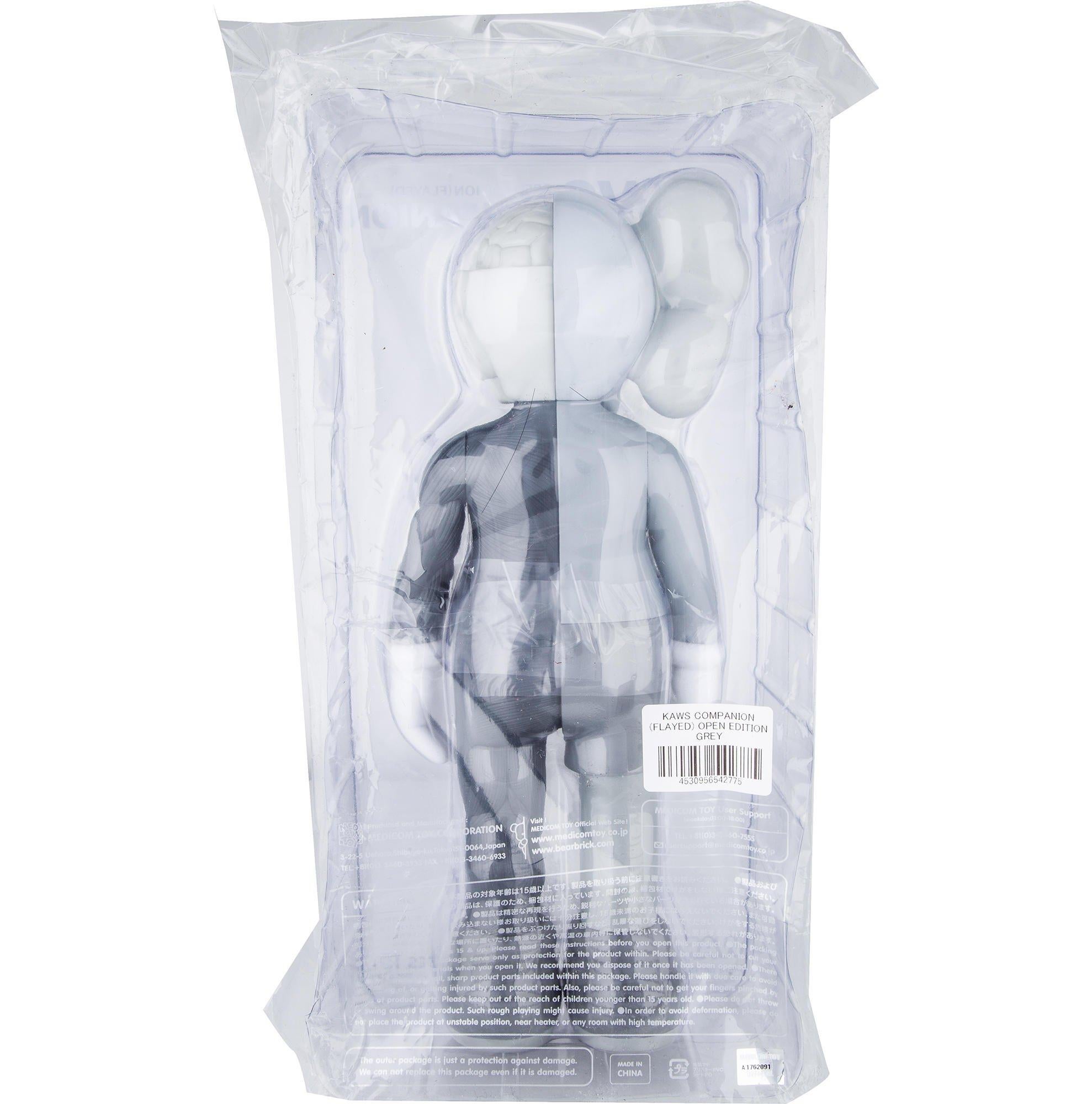 KAWS: Companion Flayed (Grey) - Design Vinyl Sculpture. Modern, Pop Art, Urban 2