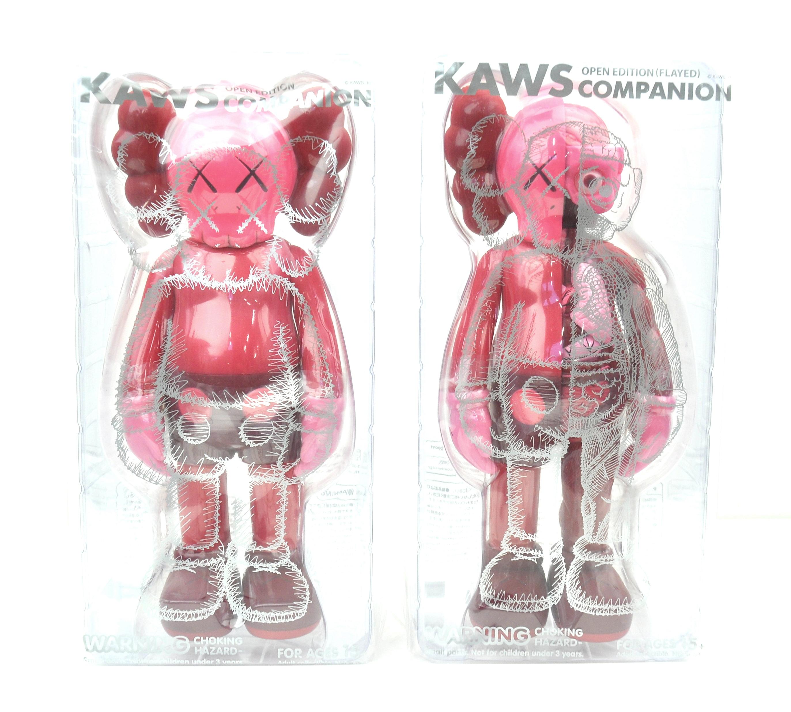 KAWS Companions, set of 2, Blush, Full and Flayed (2016) For Sale 1