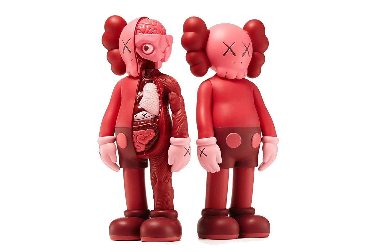 KAWS Companion 2016, Set of 2. Pairof toy figures, brand new, sealed in original individual packaging. 
Two variations: Kaws full body and flayed.
Published by Medicom Japan in conjunction with the exhibition KAWS: Where The End Starts at the Modern