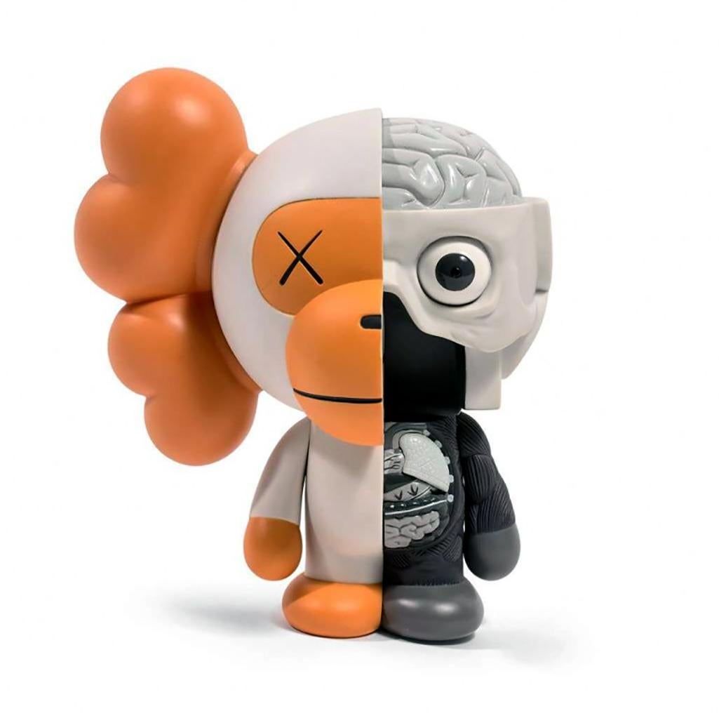 KAWS Dissected Milo Grey & White Companion, 2011
From a scarce 2011 collaboration between KAWS and the early influential KAWS collector, Nigo and his brand Bape (A Bathing Ape). New/excellent condition with original box. 

Medium: Painted Cast