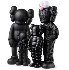 KAWS - FAMILY Figures - Black version - collectible Pop Art