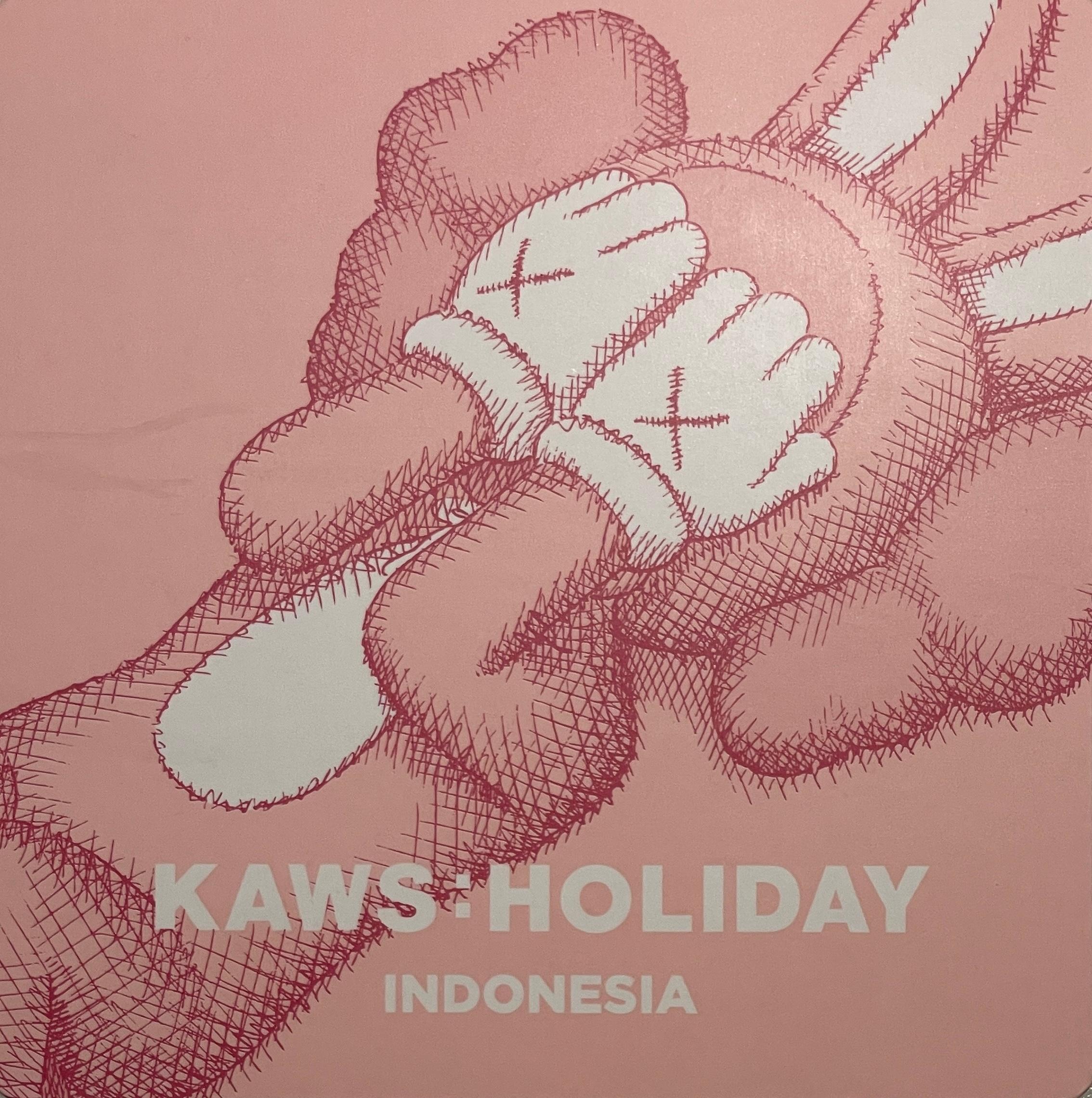 KAWS Holiday Pink Bunny Rabbit Comes With NFC Chip Contemporary Street Art  For Sale 5