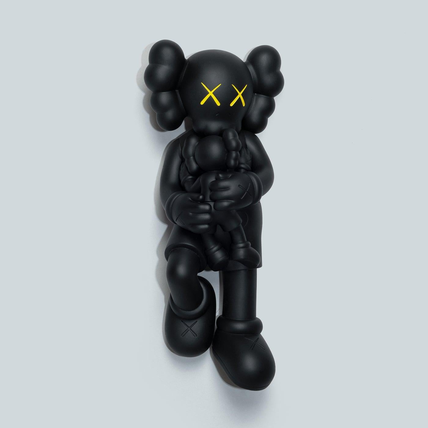 kaws figur schwarz