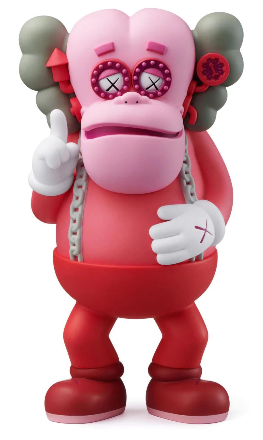 KAWS Frankenberry Monster:
A highly collectible & super decorative KAWS art toy, featuring the famed cereal character: Frankenberry.  A playful exploration of KAWS’s love for this timeless pop cultural character featuring his signature motifs. Each