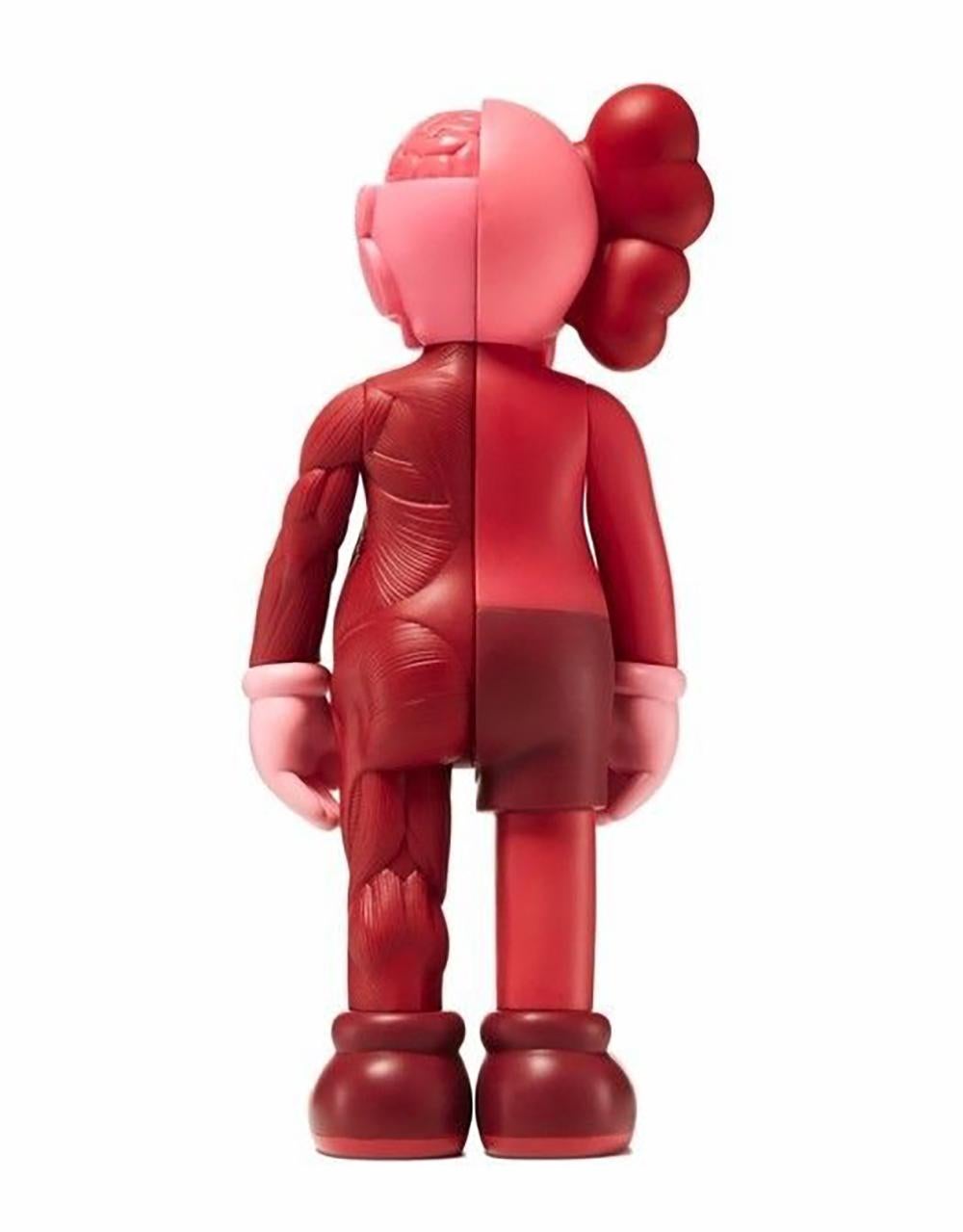 KAWS - Set of 2 Companion Blush (Flayed) and Companion Blush- Painted Cast Vinyl For Sale 3