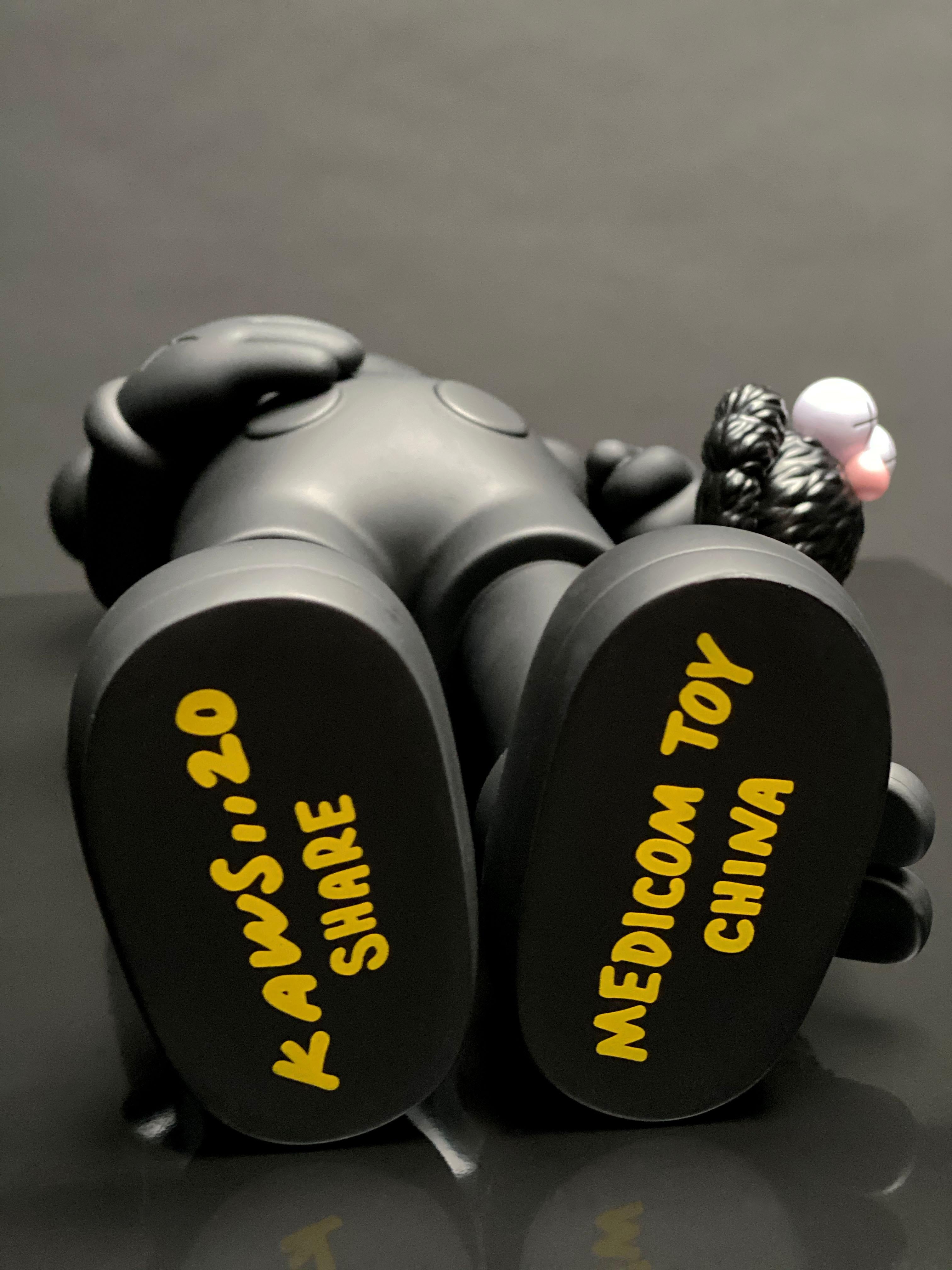 'KAWS SHARE, 20' Open Edition Vinyl Art Toy, Black 1