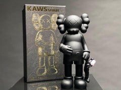 'KAWS SHARE:: 20' Vinyl-Kunstspielzeug:: schwarz