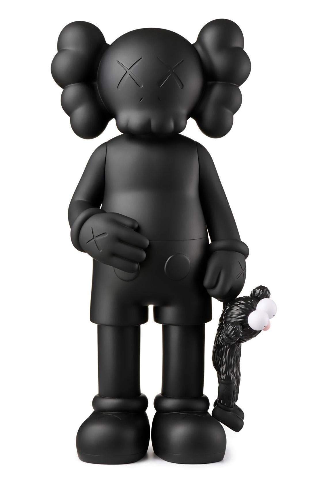 KAWS SHARE: Set of 2; Brown & Black; each new & unopened in its original packaging. 

Medium: Painted Vinyl Cast Resin. 
12.4 x 6.3 inches (applies to each individual).
New, unopened in its original box; excellent condition.  
From a sold out